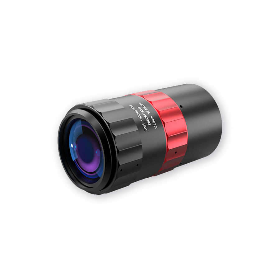 焦距100mm  像面25.6mm 800-1800nm M42接口 SWIR镜头