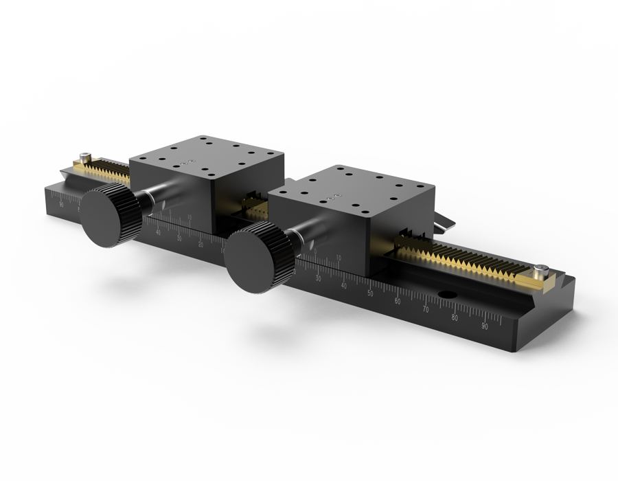 X轴长行程燕尾槽式手动位移台