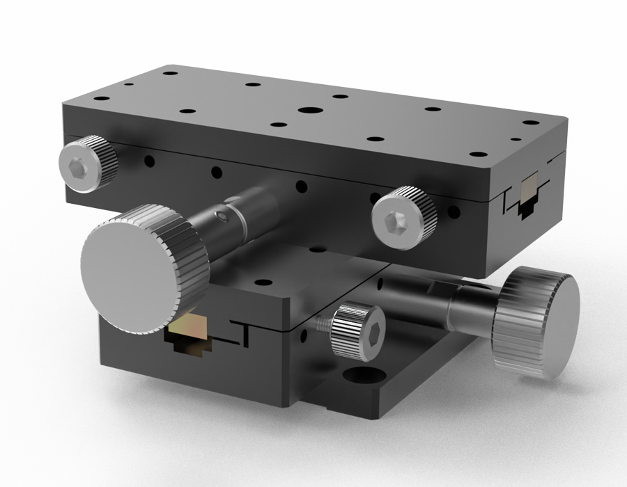 XY轴燕尾槽式手动位移台长方形
