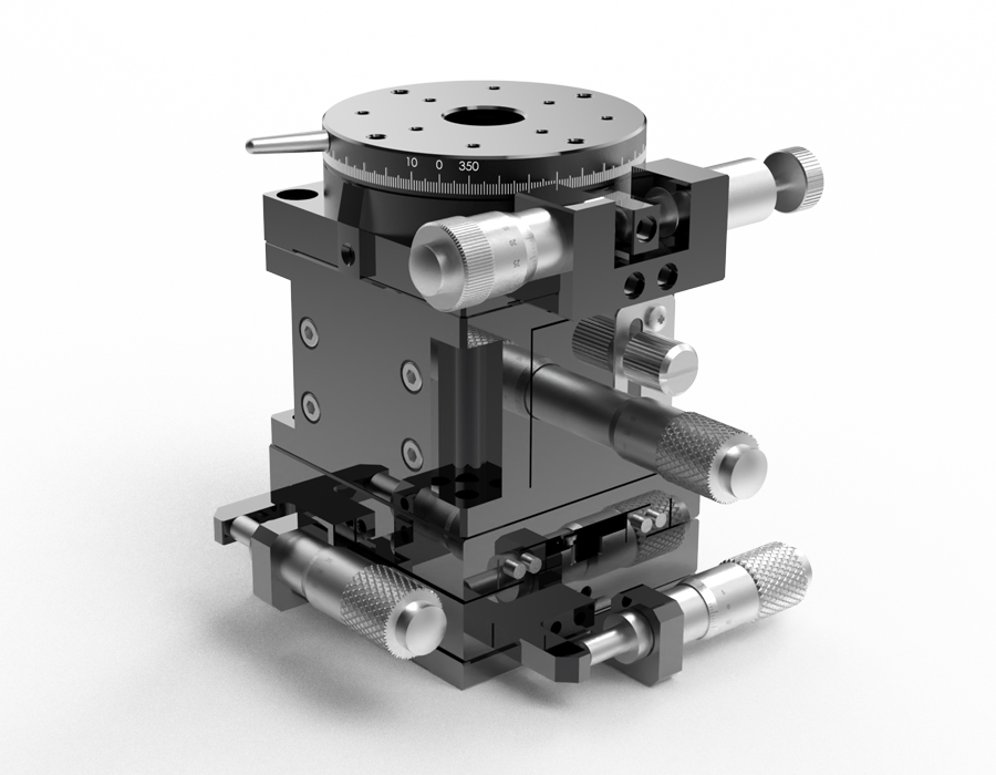 XYZθ轴组合式手动位移台